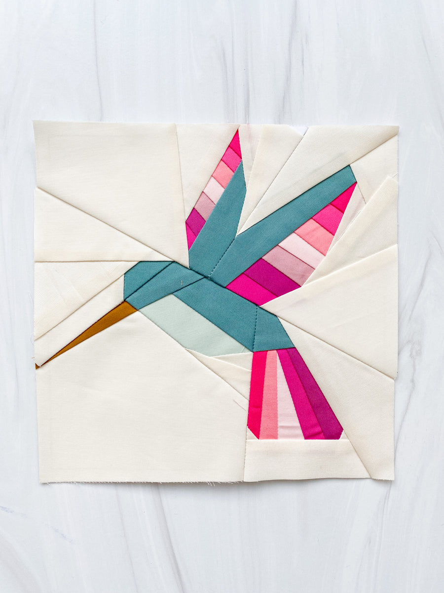 Hummingbird FPP Pattern - Paper Pattern – Lizataylorhandmade