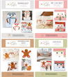 4 Pattern Bundle - Holiday Edition - FPP Patterns - PDF Download